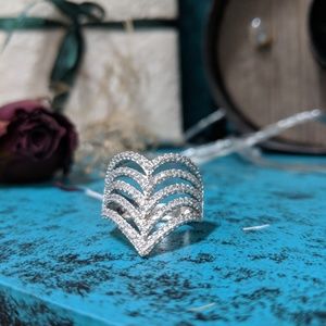 Sterling and CZ ring